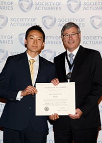 Roy Ju with SOA President Errol Cramer