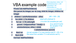 Figure 2 - VBA example code