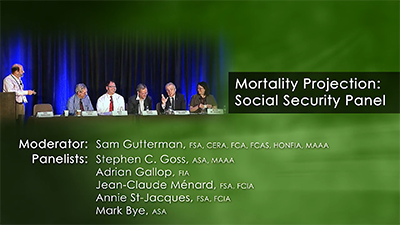 Prominent social security actuaries discuss mortality projections at 2017 Living to 100 symposium.
